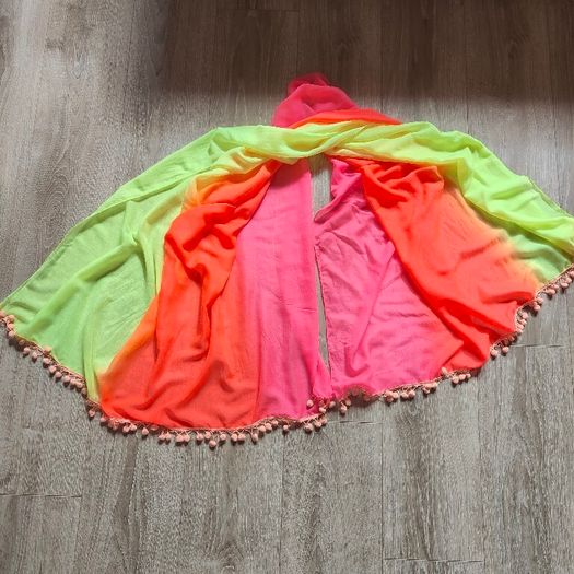 Beach scarf with tassels, 100 x 155cm