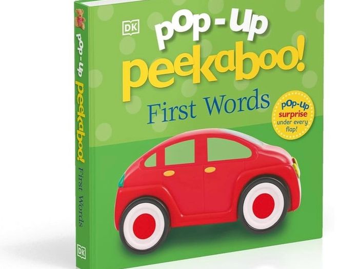 Pop up Peekaboo: First Words board book EUC