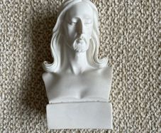 Handmade Alabaster Bust of Jesus