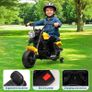 Children's Electric Motorcycle, 6V Electric Car for Children with Music and Lights, Soft Start and Suspension, Children's Light Motorcycle with 2 Training Wheels for 3-6 Years Image 2