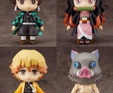 Demon Slayer Nendoroid Swacchao Figure Set of 4 Tanjiro Nezuko Inosuke Zenitsu