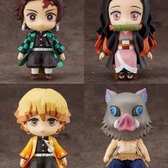 Demon Slayer Nendoroid Swacchao Figure Set of 4 Tanjiro Nezuko Inosuke Zenitsu
