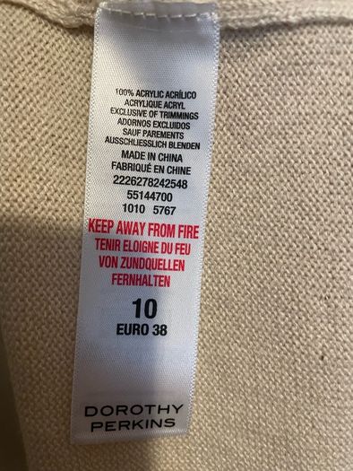Dorothy Perkins long line top size 10 New with tags