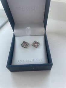 Silver and Crystal Earrings