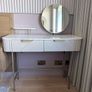 Next 'Valencia' Light Grey Solid Mango Wood Dressing Table - Mint Condition Image 5