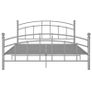 Bed Frame Grey Metal 180x200 cm Image 3