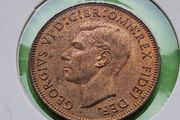 United Kingdom 1952 year Uncirculated Half Penny.