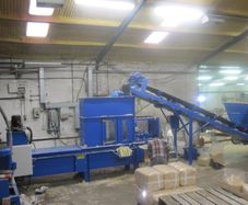 Wood shavings baler