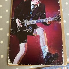 AC/DC Metal Wall Plaque
