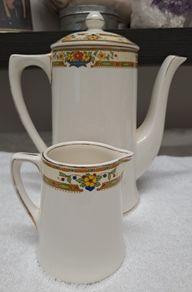 WH Grindley's coffee pot and cream jug