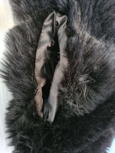 Faux Fur Gilet - Black