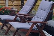High back recliner chair cushions x 6