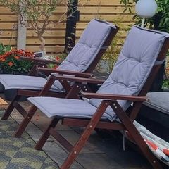 High back recliner chair cushions x 6