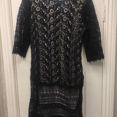 SOUTH Black lace dress Size 10
