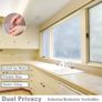 Privacy Window Film Self Adhensive Frosted Glass Film Opaque No Glue Static Cling Sticker for Office, Bathroom Living Room and Kitchen Image 3