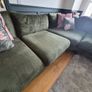 Olive Green 6-Seater Corner Sofa With Armchair Image 3
