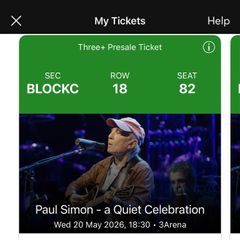 Paul Simon tickets Block C