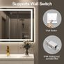 LED Bathroom Mirror 60x80cm Bluetooth Speakers Image 9