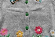 Frugi embroidered cardigan 7-8y