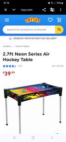 Plug in small Air Hockey Table