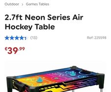 Plug in small Air Hockey Table