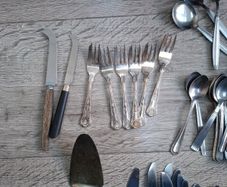 Mixed Cutlery and Biscuit Container