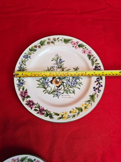 Royal Worcester Herbs Dinnerware , Set of two Rosemary and Black Mustard plates