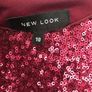 Red sequins mini dress Image 4