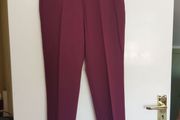 Tailored burgundy Mango trousers