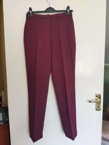 Tailored burgundy Mango trousers