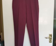 Tailored burgundy Mango trousers