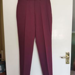 Tailored burgundy Mango trousers