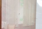 Tab top.Light resistant ivory curtains.168 x 183 cm,New