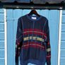 Vintage Patterned Knit Grandpa Jumper Made In Ireland Image 2