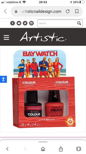 Nail varnish soak off LED/UV and reactive lacquer BNIB Red