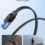 Ethernet Cable 5M, Cat 8 Internet Cable Flat High-Speed 40Gbps 2000Mhz Network Cable, Gigabit Braided RJ45 LAN Cable Patch Cord Compatible for PC/Laptop, PS5, Xbox, Modem, Router, Switch, TV Image 8