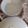 18 pcs Myott Ironstone Ware,  Handled Soup Bowls And Plates Rialto Marone Image 10