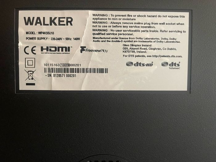 4K 55" Smart TV + TV Stand