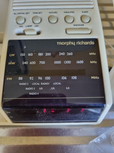 Vintage Radio, Alarm and Reading Light