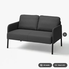 GLOSTAD - 2-seat sofa, Knisa dark grey (IKEA)