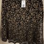 Et Vous Black and Light Brown Leopard Print Frilly Skirt Image 2