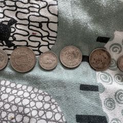 Old english 50 percent silver English coins