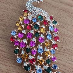 Peacock brooch / pendant