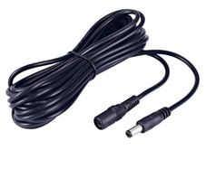 DC Extension Cable 5M for 12V Power Adapter Cord Home CCTV Camera, White or Black. Different Length..