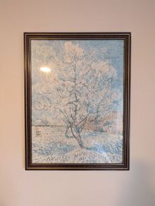 Peach Trees in Blossom Print, Van Gogh in Frame