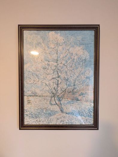 Peach Trees in Blossom Print, Van Gogh in Frame