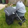 uppababy v2 travel system Gregory with foot muff (ganoosh) and adapters Image 4