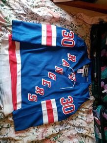 New York Rangers Ice Hockey Name And Numbers Sewn On. Great Condition Size Large
