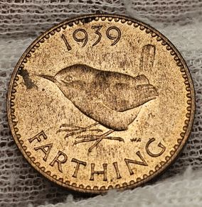 Great Britain 1939 1/4d Farthing Beautiful Uncirculated Red