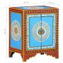 Hand Painted Bedside Cabinet 40x30x50 cm Solid Mango Wood Image 4